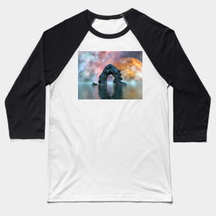 Blue Arch to Unknown Worlds Baseball T-Shirt